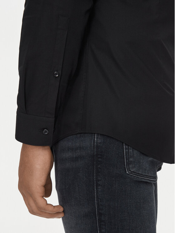HUGO Hugo Hemd Kaleb 50519834 Schwarz Slim Fit
