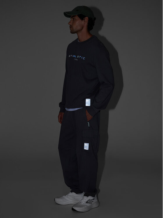 4F 4F Spodnie dresowe NIGHT RUN Szary Regular Fit