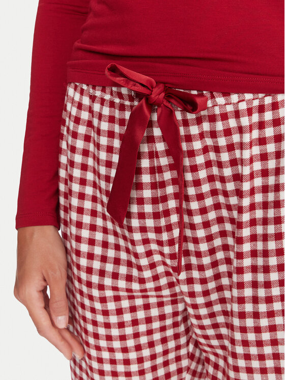 Hunkemöller Hunkemöller Piżama 302780 Czerwony Regular Fit