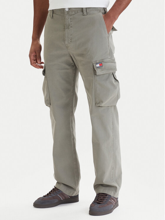 Tommy Jeans Tommy Jeans Cargo püksid Otis DM0DM22403 Roheline Regular Fit