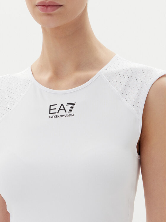 EA7 Emporio Armani EA7 Emporio Armani Сукня тенісна 7W000347 AF13282 U0002 Білий Regular Fit