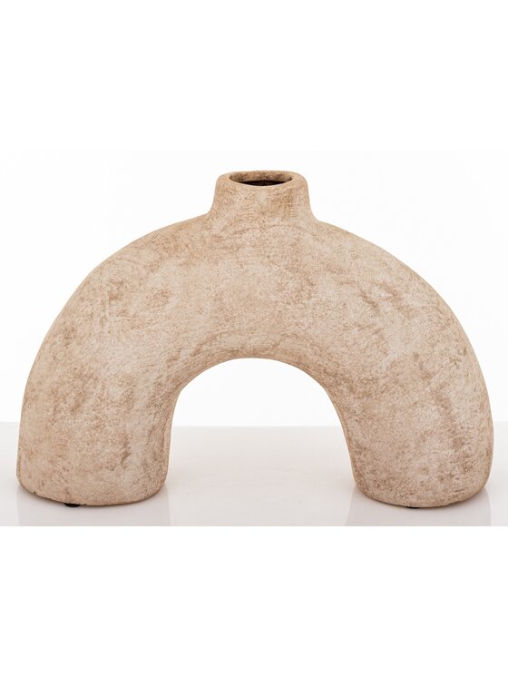 MIAhome MIAhome Wazon ceramiczny 25x36,5x710,5 cm CAXITTA łuk duży Brązowy
