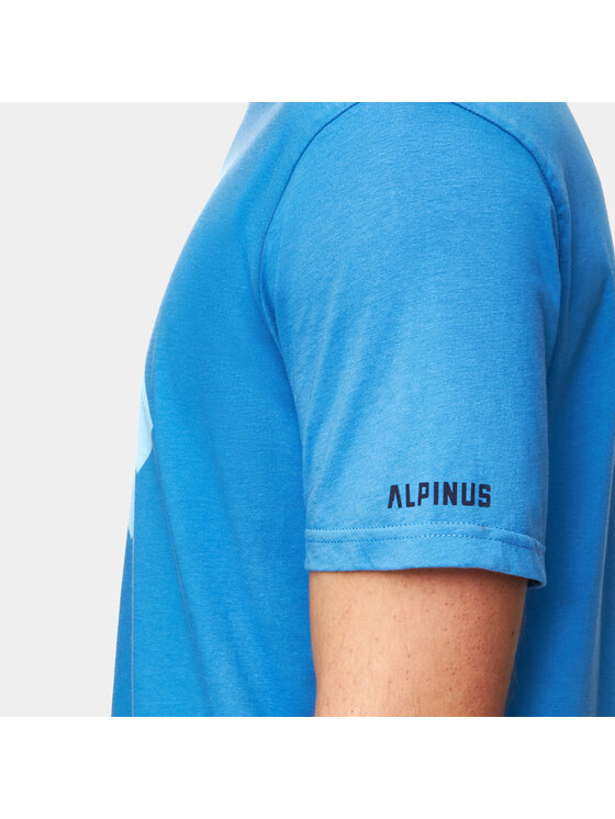 Alpinus Alpinus T-Shirt Mersmel Niebieski Regular Fit