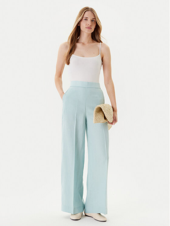 United Colors Of Benetton United Colors Of Benetton Palazzo hlače 4AGHDF08K Zelena Wide Leg
