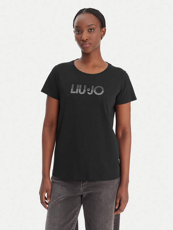 Liu Jo Sport Liu Jo Sport Tricou TA6056 JS923 Negru Regular Fit