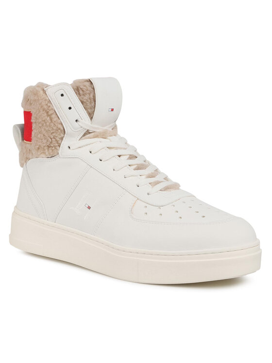 tommy hilfiger white high tops