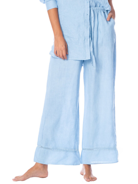 Maaji Maaji Kalhoty z materiálu PT2121CP Modrá