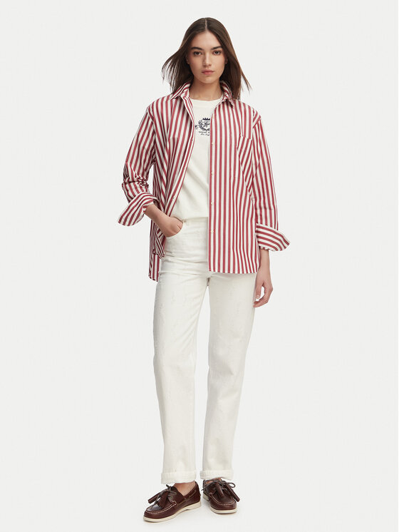 Tommy Hilfiger Tommy Hilfiger Krekls WW0WW45612 Gaiši sarkana Regular Fit