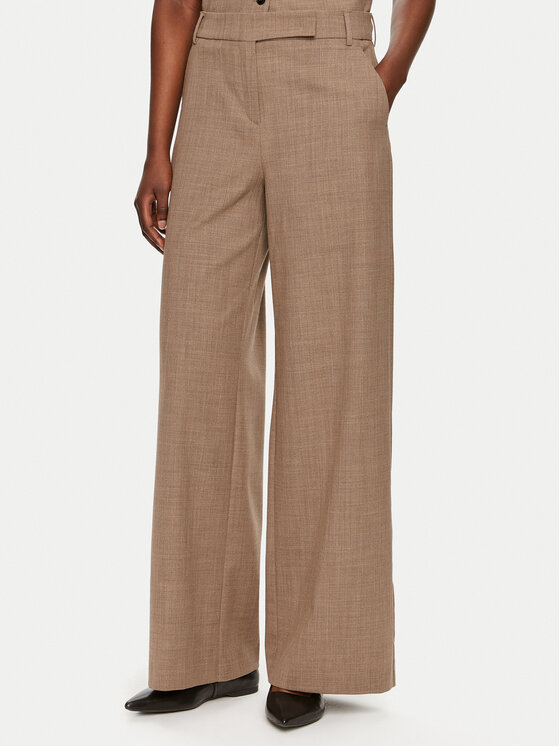 MAX&Co. Pantaloni di tessuto Vacanze 2426136022200 Marrone Regular Fit, taglia : 36