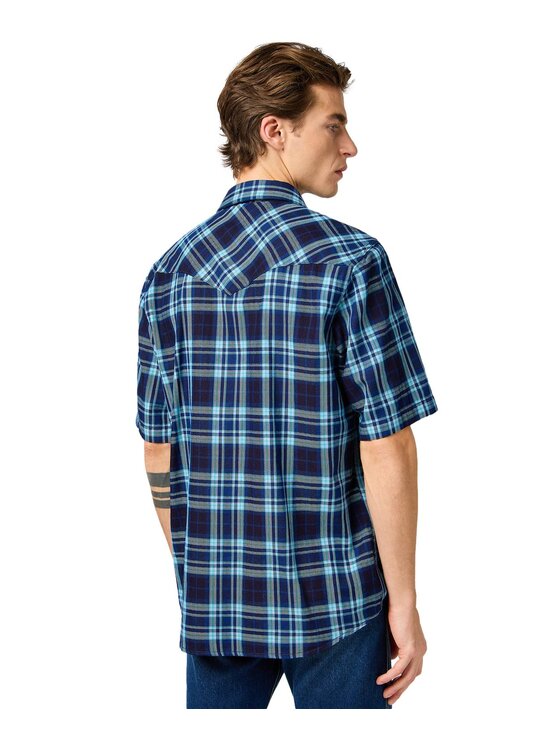Wrangler Wrangler Camicia 112362899 Blu Regular Fit