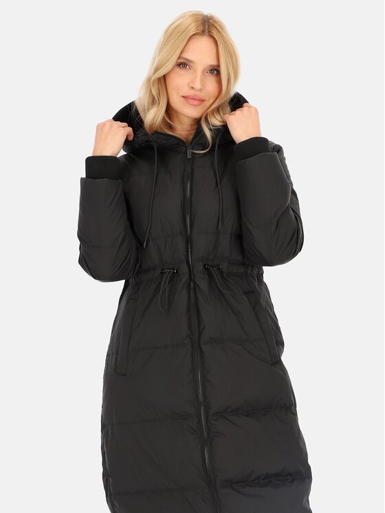 Perso Perso Dámska bunda BLH241008FX Čierna Regular Fit