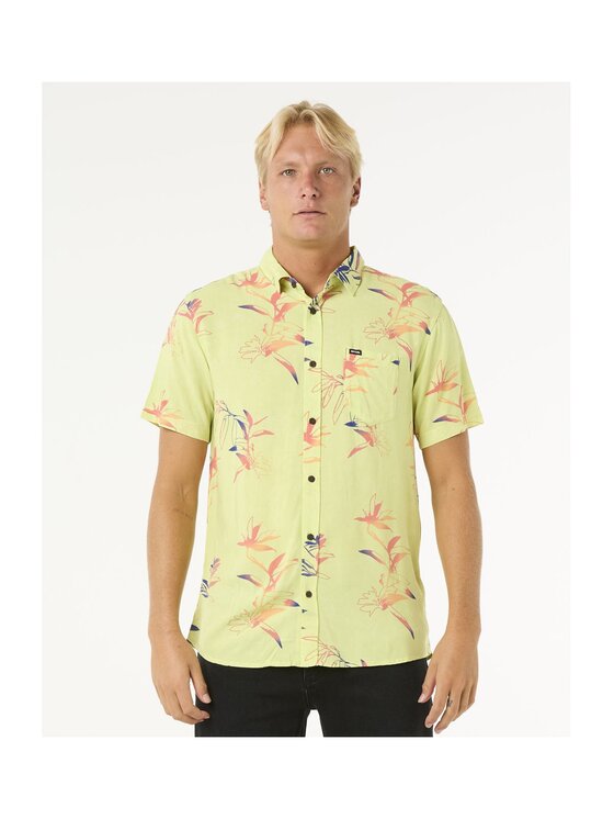 Rip Curl Rip Curl Koszula Fun Times S/S Shirt Żółty Standard Fit