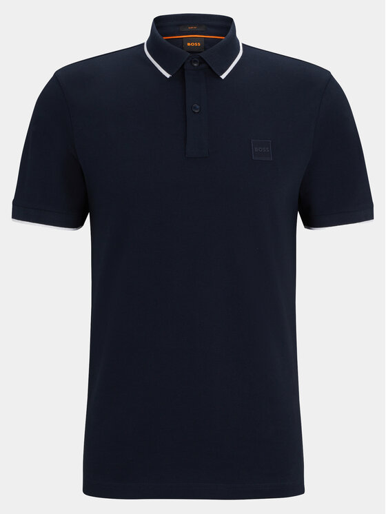 BOSS Boss Polokošile Passertip 50507699 Tmavomodrá Slim Fit
