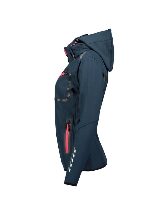 Geographical Norway Geographical Norway Kurtka softshell WW4714F/GN-NAVY / FLASHY PINK Granatowy Regular Fit