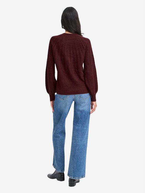 b.young b.young Πουλόβερ Maglione BYMAGGE Μπορντό Regular Fit