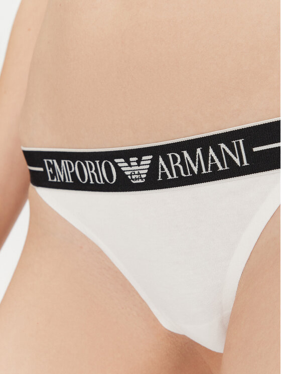 Emporio Armani Underwear Emporio Armani Underwear Σετ 2 τεμάχια στρίνγκ EW000405 AF10881 M0069 Λευκό