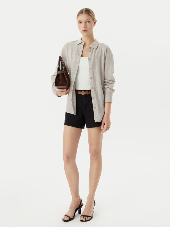 Vero Moda Vero Moda Τζιν σορτσάκια Tess 10301532 Μαύρο Regular Fit