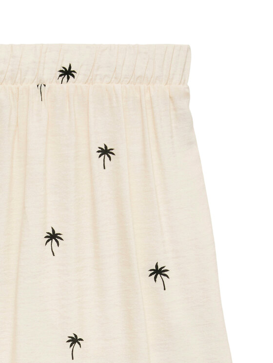 Vero Moda Vero Moda Bavlnené nohavice Kai 10345546 Krémová Regular Fit