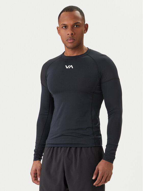 RVCA RVCA Športna majica VA Sport AVYWR00135 Črna Slim Fit