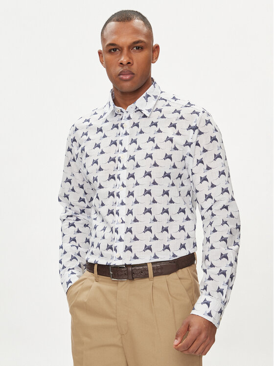JOOP Jeans Camicia 22Hanson2 30041317 Beige Modern Fit Modivo