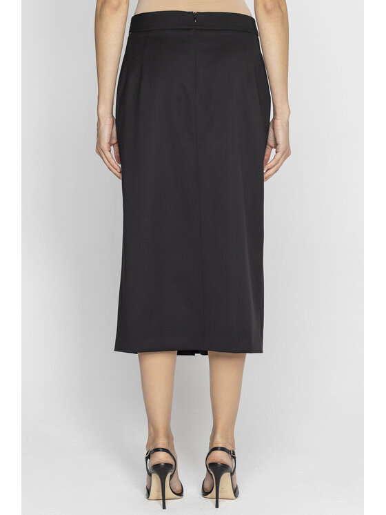 Deni Cler Milano Deni Cler Milano Spódnica ołówkowa W-DC-7011-E2-H5-90-1 Czarny Regular Fit