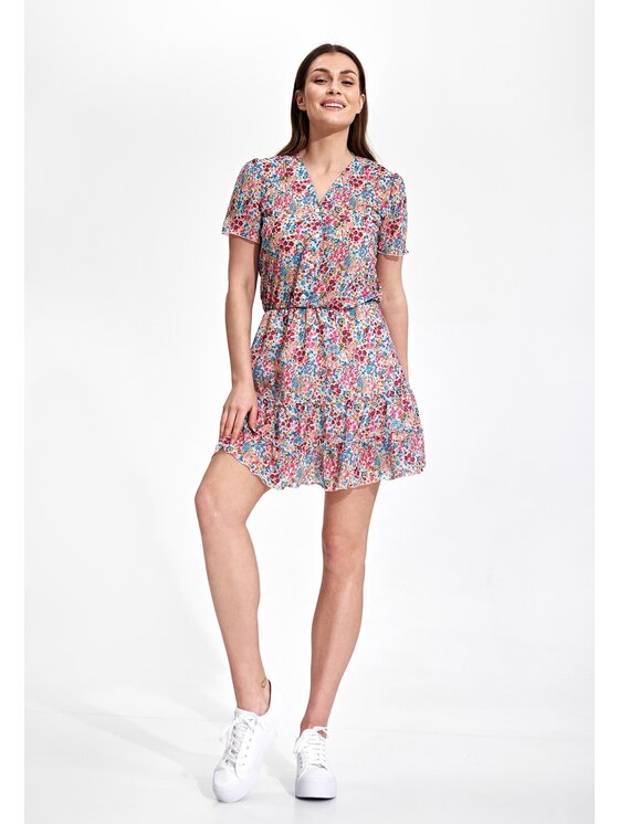 FIGL FIGL Sukienka M861 Kolorowy Regular Fit
