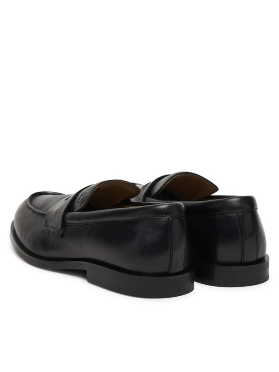 Calvin Klein Calvin Klein Nizki čevlji Ess Rubber Penny Loafer Pol Lth HM0HM02025 Črna