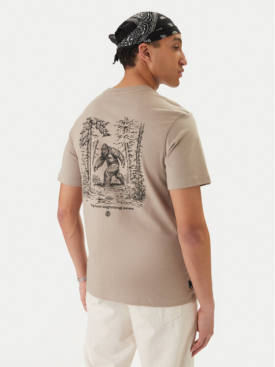 Element Element Tricou Bigfoot Walking ELYZT00584 Bej Regular Fit