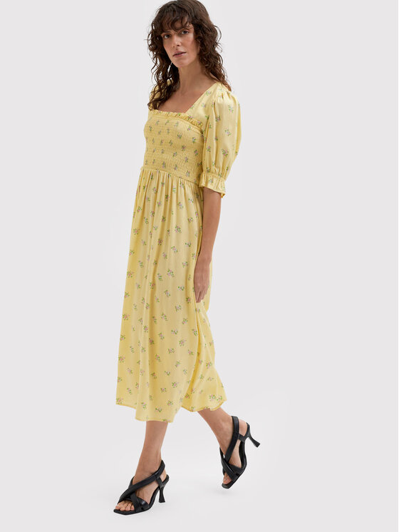 Selected Femme Selected Femme Nyári ruha Ulrikke 16084711 Sárga Relaxed Fit