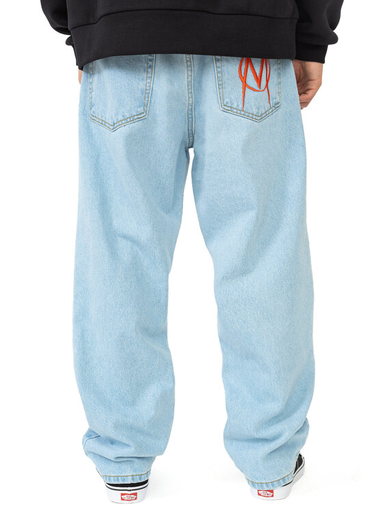 Mercur Mercur Jeansy Monument Niebieski Baggy Fit
