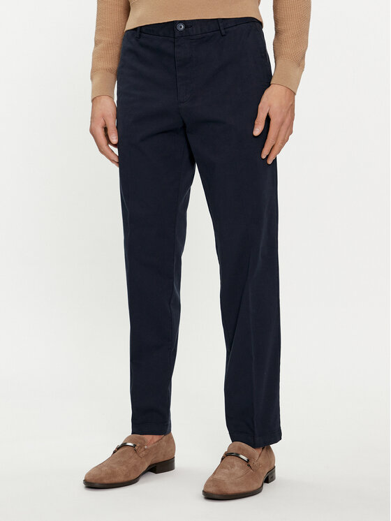 Boss Chino nohavice Kane-L 50497787 Tmavomodrá Regular Fit