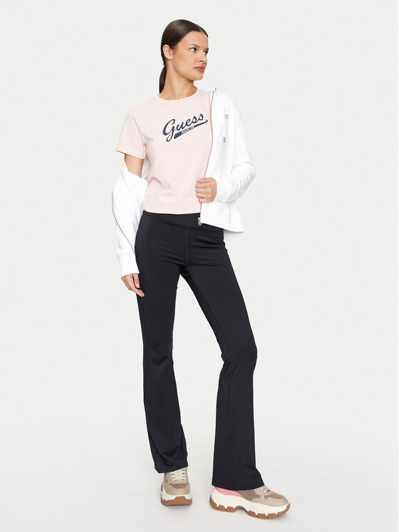 Guess Jeans Guess Jeans Тишърт W4YI13 J1314 Розов Regular Fit