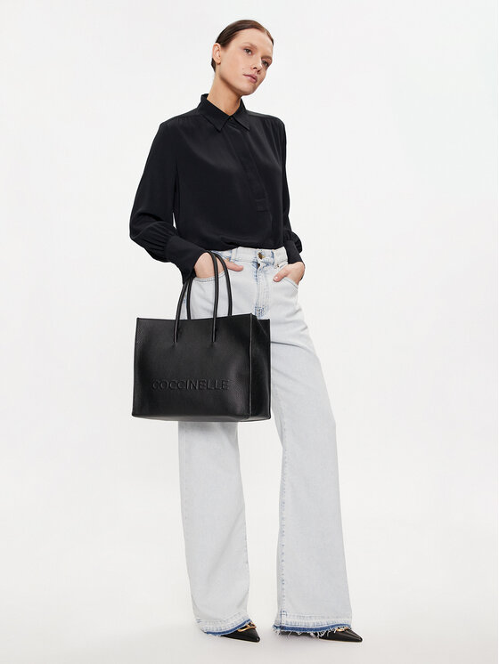 Coccinelle Coccinelle Torbica QBB Coccinellemyrtha Maxi Log E1 QBB 18 02 01 Crna