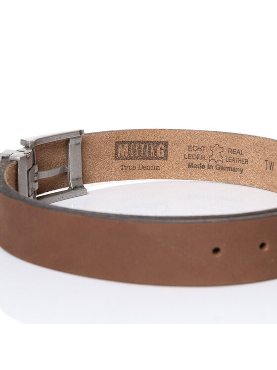 Mustang Mustang Pasek Męski BELT Brązowy