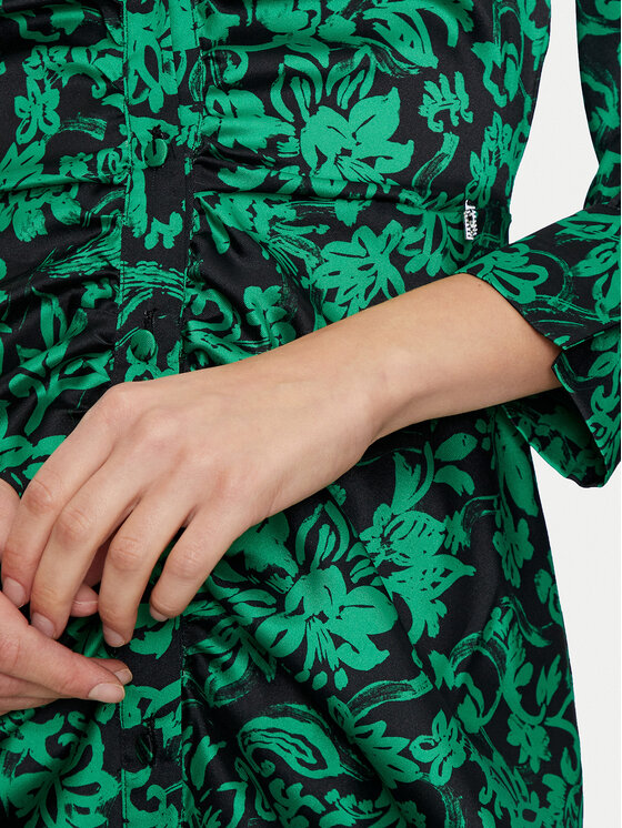 Liu Jo Liu Jo Rochie tip cămașă WF4522 TS097 Verde Regular Fit