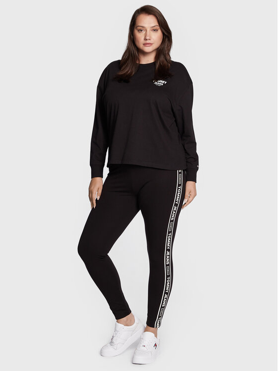 Leggings Taping DW0DW12972 Nero Slim Fit