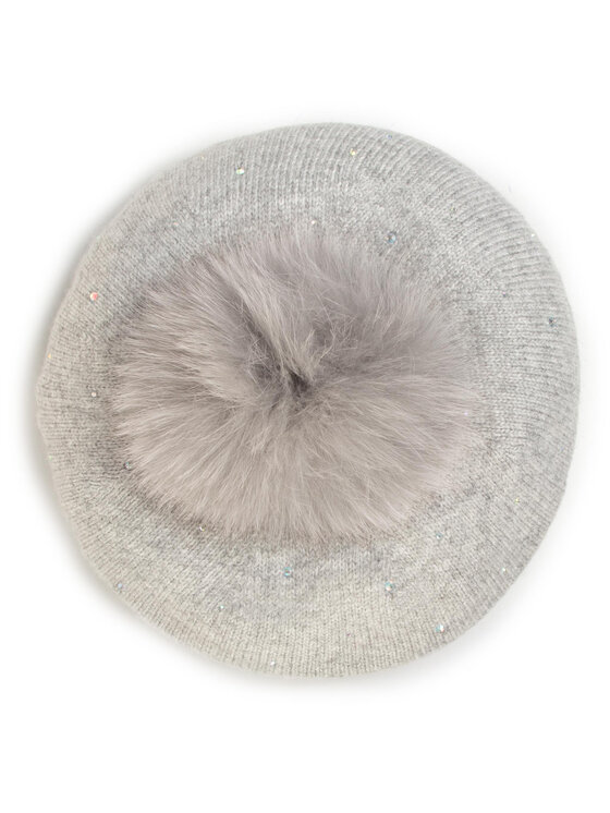 Basco Basco con Pompon e 2F0038 M0300 Grigio