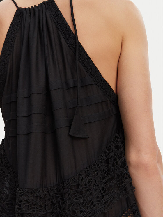Munthe Munthe Nyári ruha Fuenta 251132225128 Fekete Loose Fit