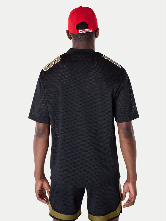 New Era New Era T-Shirt Saf49E Mesh Graphic Jersey 60596390 Černá Regular Fit
