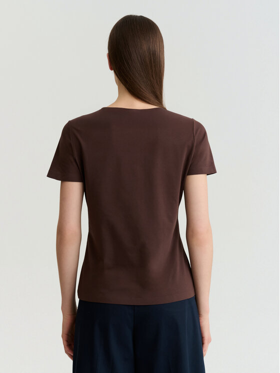 TATUUM TATUUM Blúzka MIKAJA 2 Hnedá Classic Fit