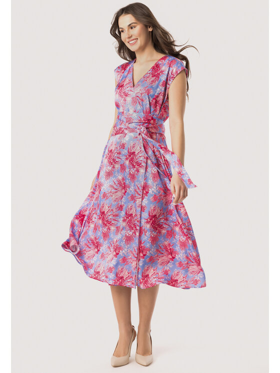 QUIOSQUE QUIOSQUE Každodenné šaty GARETA DRESS Modrá Regular Fit