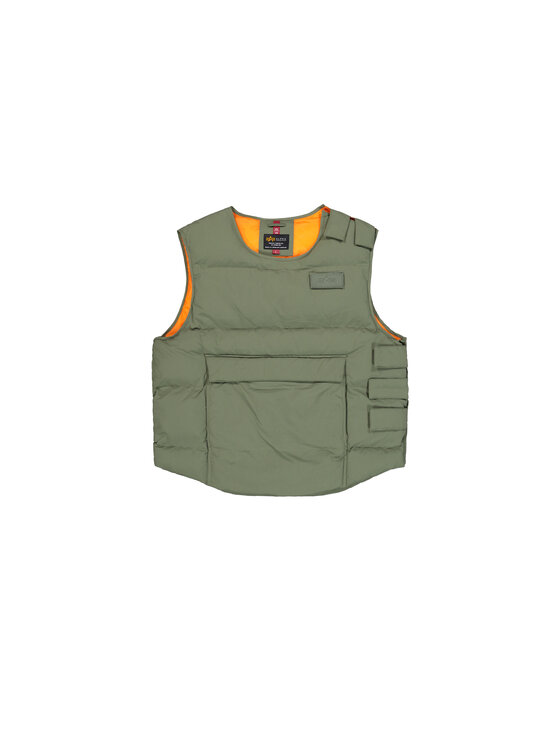 Alpha Industries Alpha Industries Kamizelka Protector Puffer Vest Zielony Oversize
