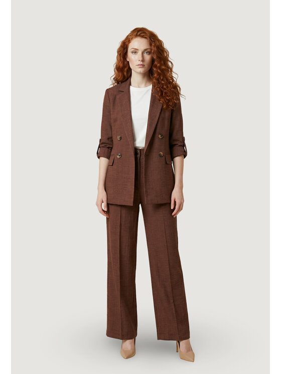 Artigli Artigli Giacca da donna BACIATA QUATTRO BOTTONI Marrone To Fit