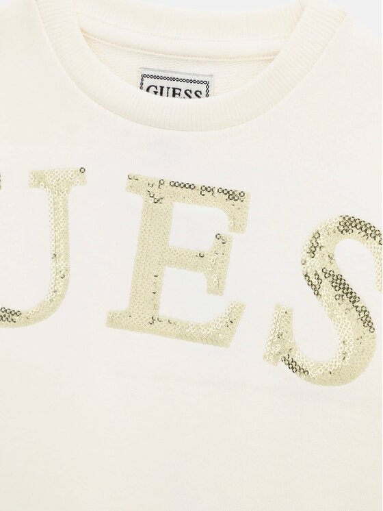 Guess Kids Guess Kids Sukienka codzienna 185348 Biały Classic Fit