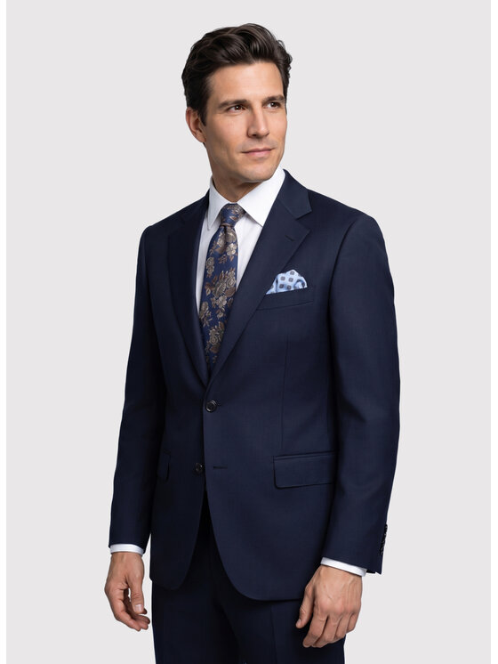Pako Lorente Pako Lorente Marynarka P26WP-3G-015 Granatowy Slim Fit