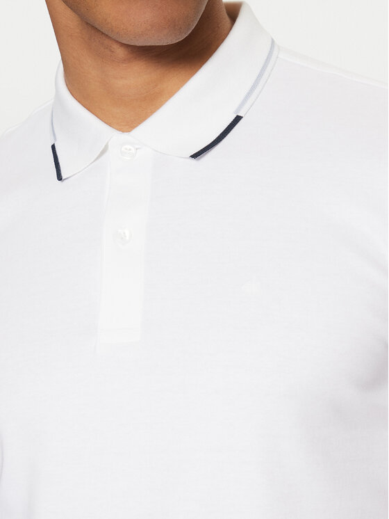 Calvin Klein Calvin Klein Polo K10K114130 Biały Regular Fit