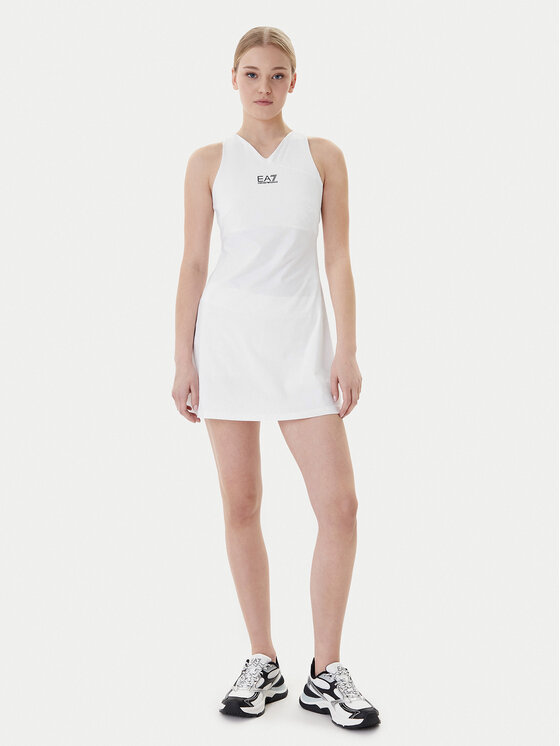EA7 Emporio Armani EA7 Emporio Armani Tenisové šaty 7W000317 AF14524 U0002 Bílá Regular Fit