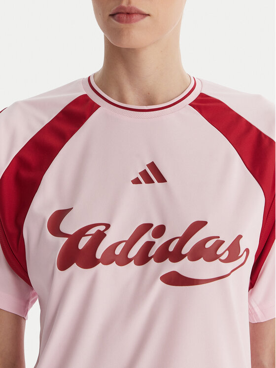 adidas adidas T-Shirt House Of Tiro JY7624 Różowy Regular Fit