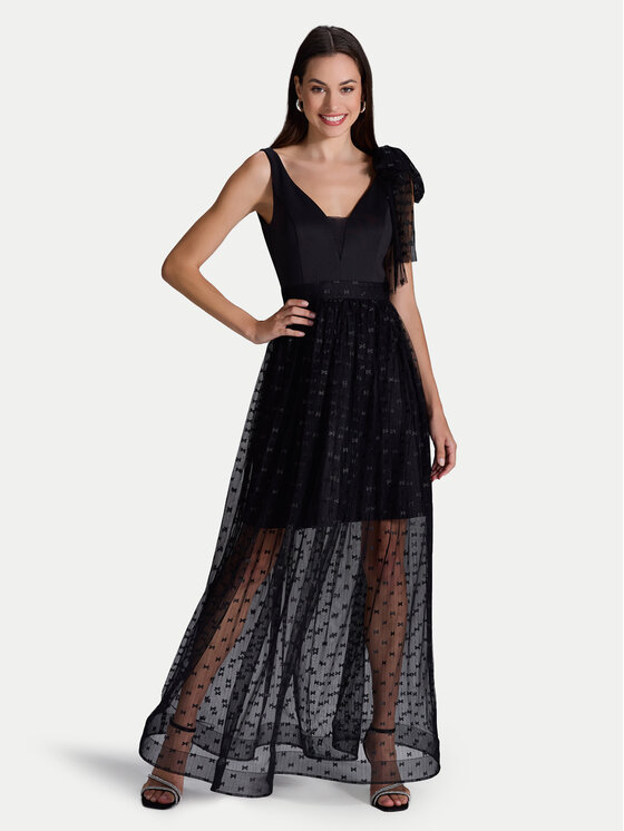 Swing Swing Estélyi ruha 5AI04600 Fekete Regular Fit