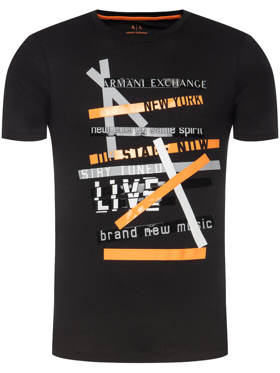 Armani Exchange Armani Exchange T-shirt 3HZTBV ZJH4Z 1200 Nero Regular Fit